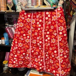 vintage floral skirt